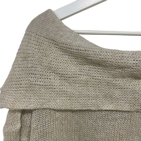 Lane Bryant plus size 22/24 long sleeve cowl neck light weight sweater cream oat - Picture 4 of 5